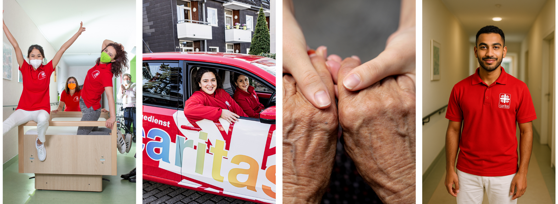 Arbeiten in der Pflege Header