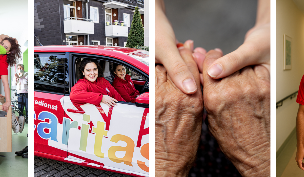 Arbeiten in der Pflege Header