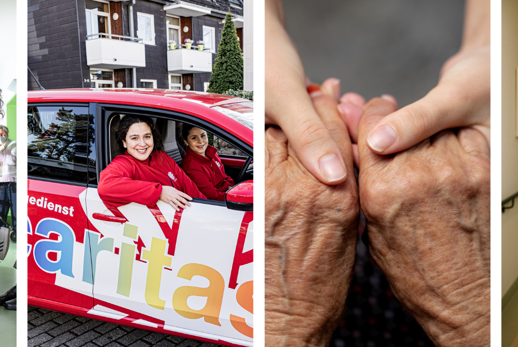 Arbeiten in der Pflege Header