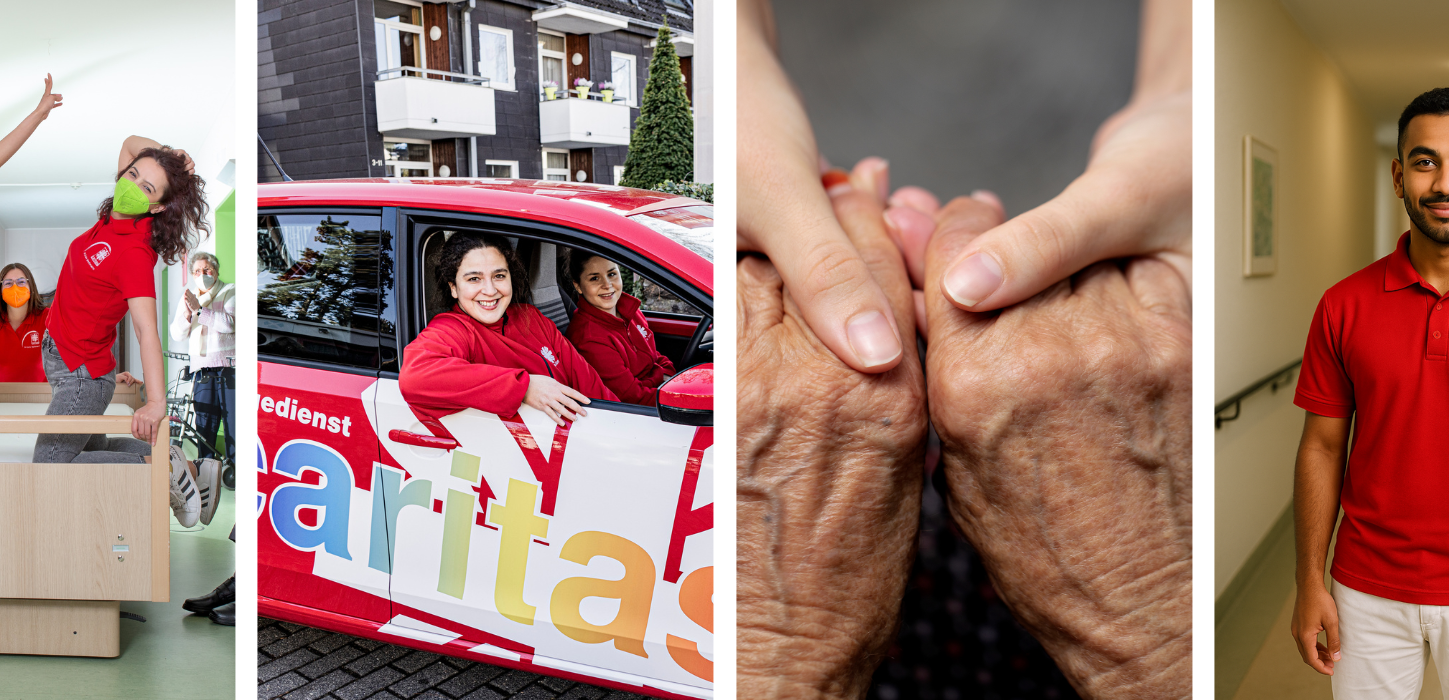 Arbeiten in der Pflege Header