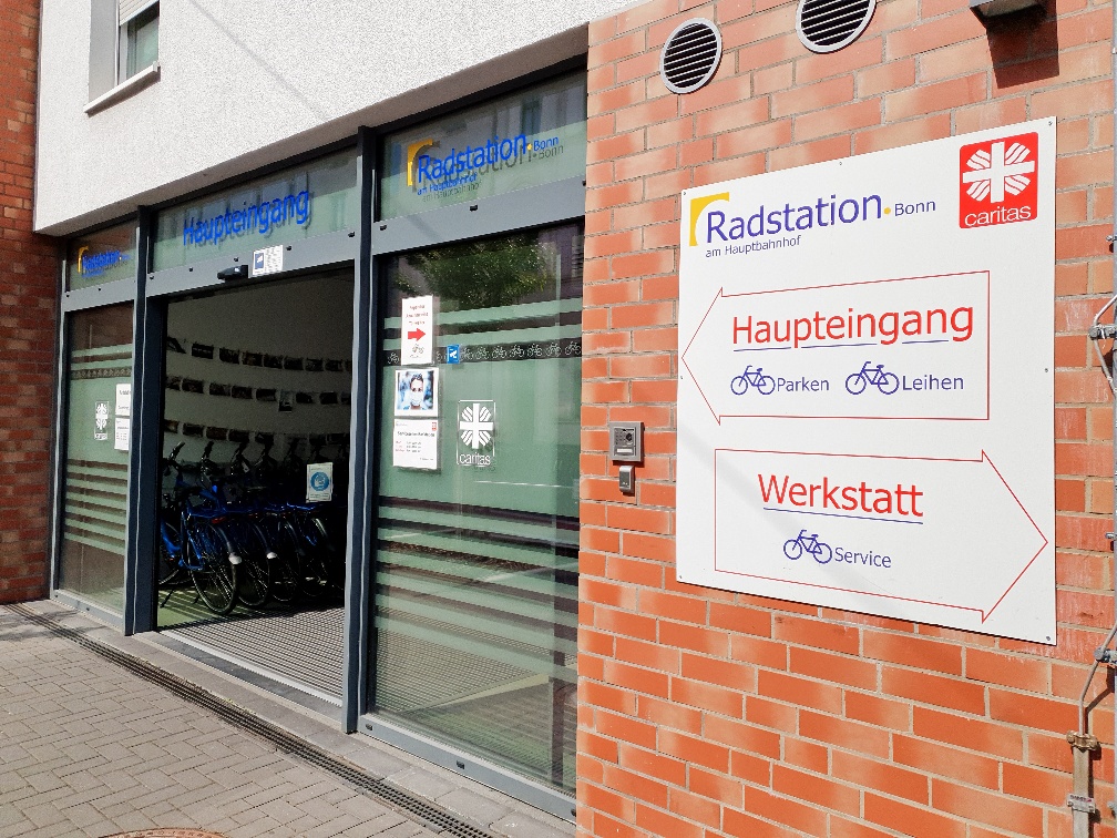 Eingang Radstaton